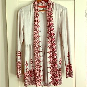 Anthropologie Long Patterned Sweater